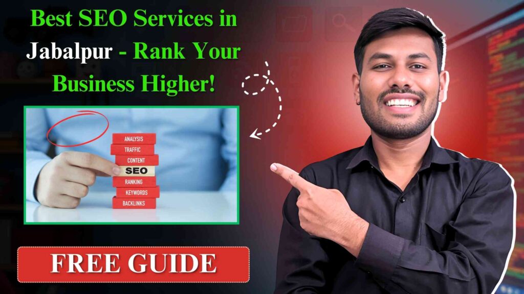 "SEO expert working on a website optimization project in Jabalpur." "Local Jabalpur business ranking higher in search results with SEO." "Improved rankings on a search engine results page due to SEO."