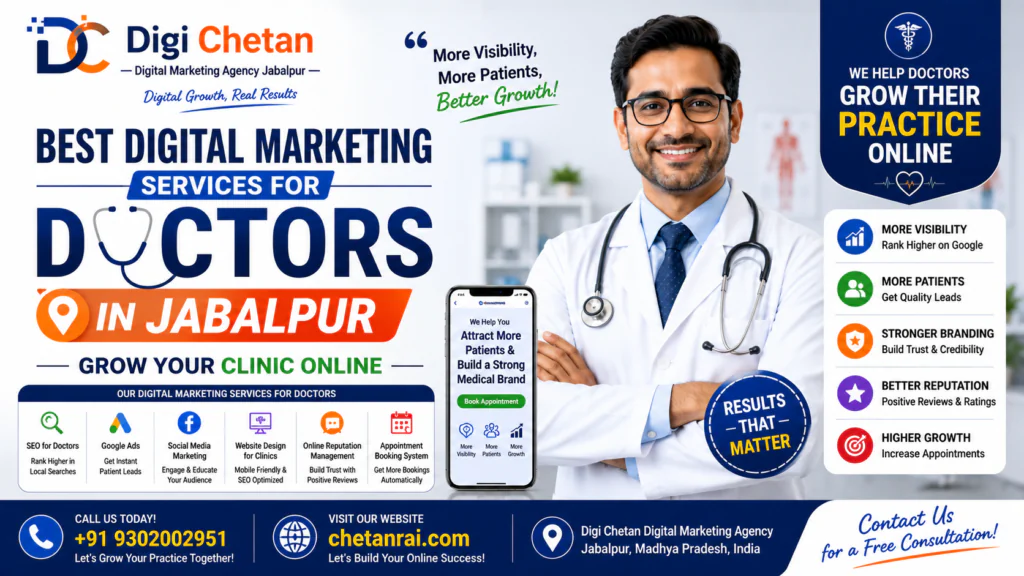 Best Digital Marketing Services for Doctors in Jabalpur