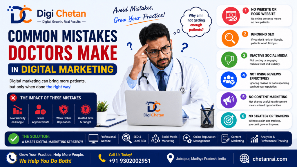 Common Mistakes Doctors Make in Digital Marketing