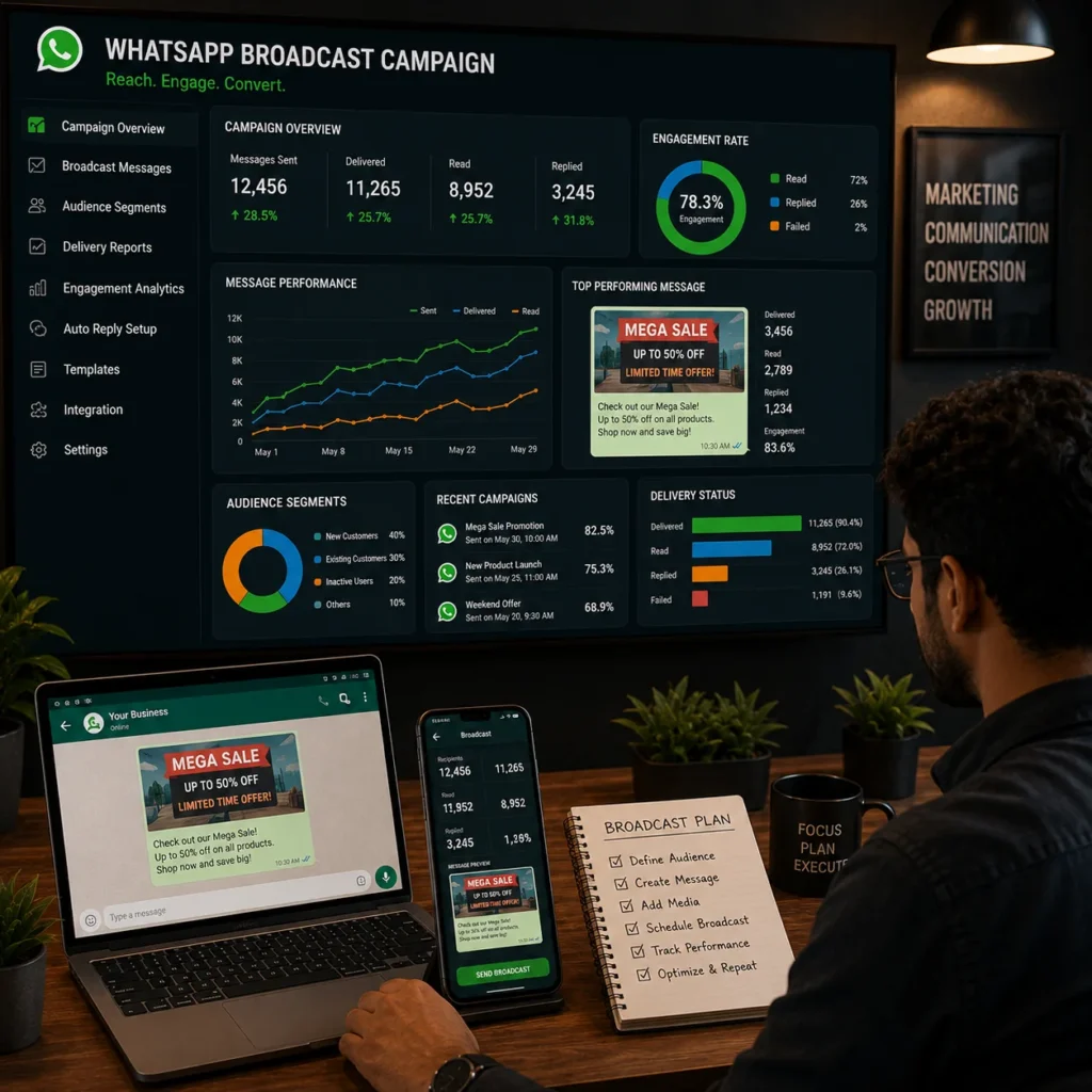 whatsapp broadcast marketing services jabalpur