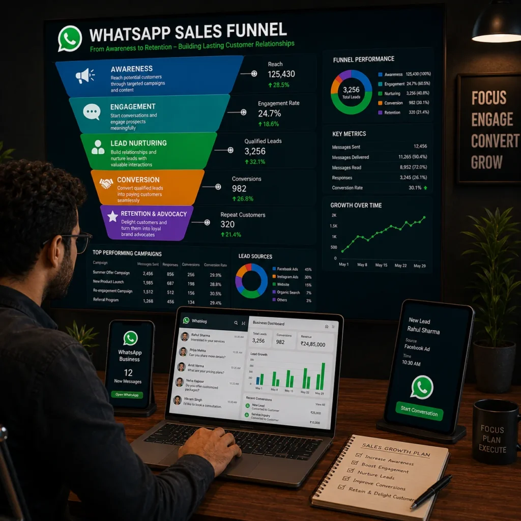 whatsapp sales funnel services jabalpur