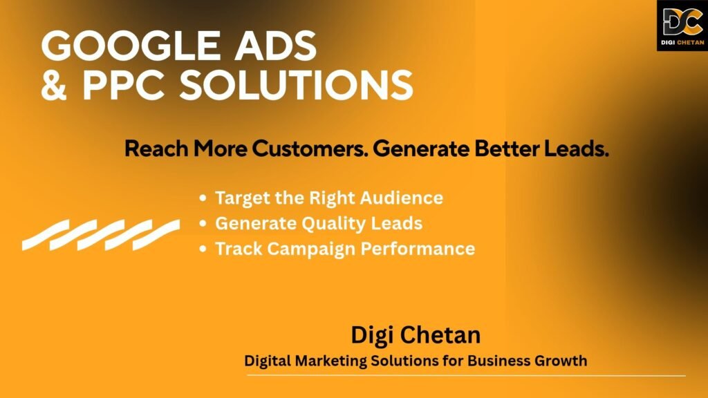 Google Ads and PPC solutions for businesses in Jabalpur by Digi Chetan